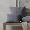 Blue Stain Resistant Performance Pet Friendly Textured Tweed Upholstery Fabric by The Yard - SKU: Salem Denim